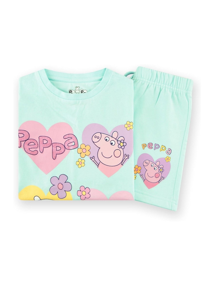 Character Green Peppa Pig T-Shirt And Shorts Outfit Set - Image 6 of 10