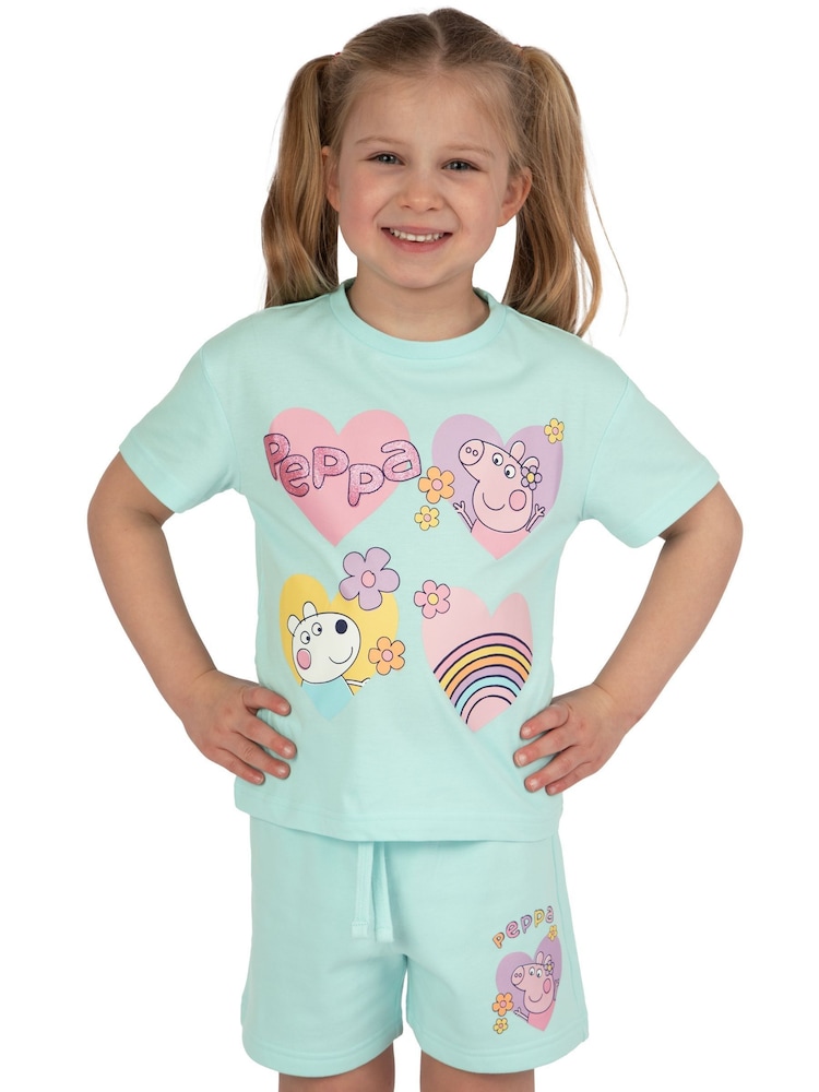 Character Green Peppa Pig T-Shirt And Shorts Outfit Set - Image 7 of 10