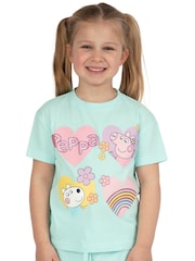 Character Green Peppa Pig T-Shirt And Shorts Outfit Set - Image 8 of 10