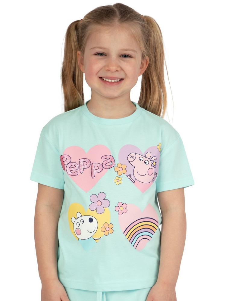 Character Green Peppa Pig T-Shirt And Shorts Outfit Set - Image 8 of 10