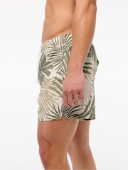 Abercrombie & Fitch Green Printed Pull On Swim Shorts - Image 3 of 7