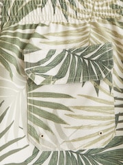 Abercrombie & Fitch Green Printed Pull On Swim Shorts - Image 7 of 7