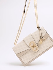 River Island Brown Panelled Shoulder Bag - Image 4 of 6