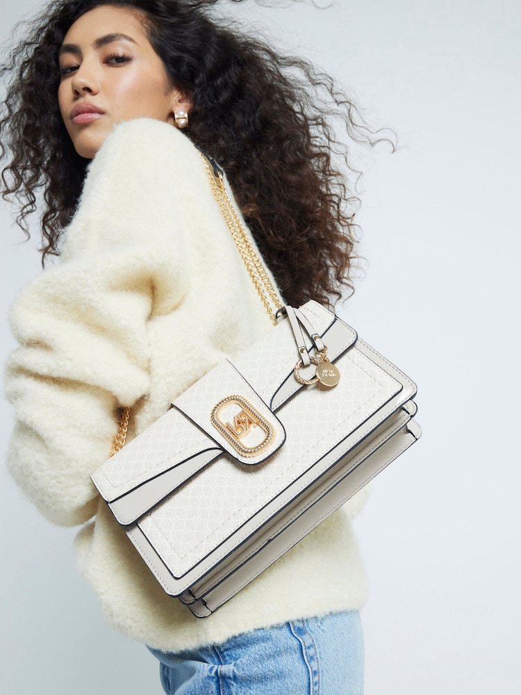 River Island Brown Panelled Shoulder Bag - Image 6 of 6 River Island Brown Panelled Shoulder Bag - Image 6 of 6