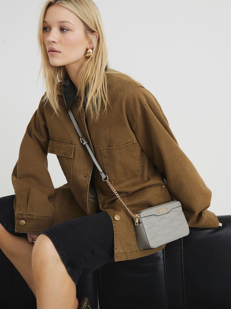 River Island Quilted Soft Cross-Body Bag - Image 6 of 6