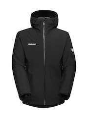 Mammut Black Alto Light 3 in 1 Hardshell Hooded Jacket - Image 6 of 8