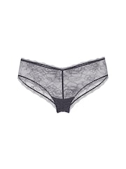 Victoria's Secret Tornado Grey Cheeky Rose Lace Knickers - Image 3 of 3