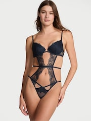 Victoria's Secret Dark Twilight Lace Lightly Lined Bodysuit - Image 1 of 3