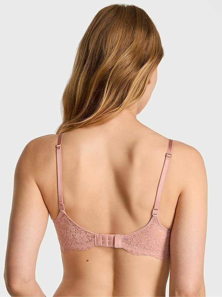 Victoria's Secret Royal Pink Unlined Balcony Lace Bra - Image 2 of 3