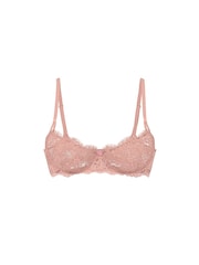 Victoria's Secret Royal Pink Unlined Balcony Lace Bra - Image 3 of 3