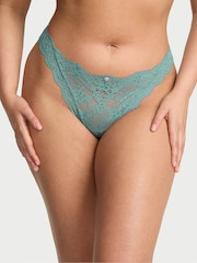 Victoria's Secret Arctic Green Thong Lace Knickers - Image 1 of 5
