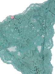 Victoria's Secret Arctic Green Thong Lace Knickers - Image 5 of 5