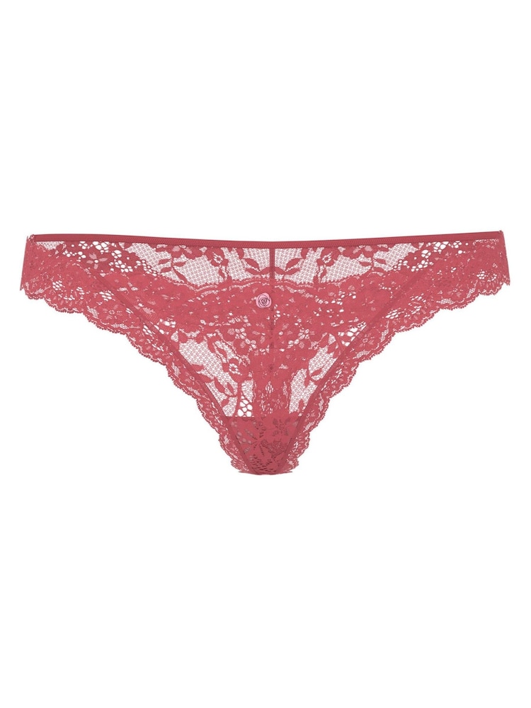 Victoria's Secret Seductive Rose Pink Thong Lace Knickers - Image 3 of 3 Victoria's Secret Seductive Rose Pink Thong Lace Knickers - Image 3 of 3