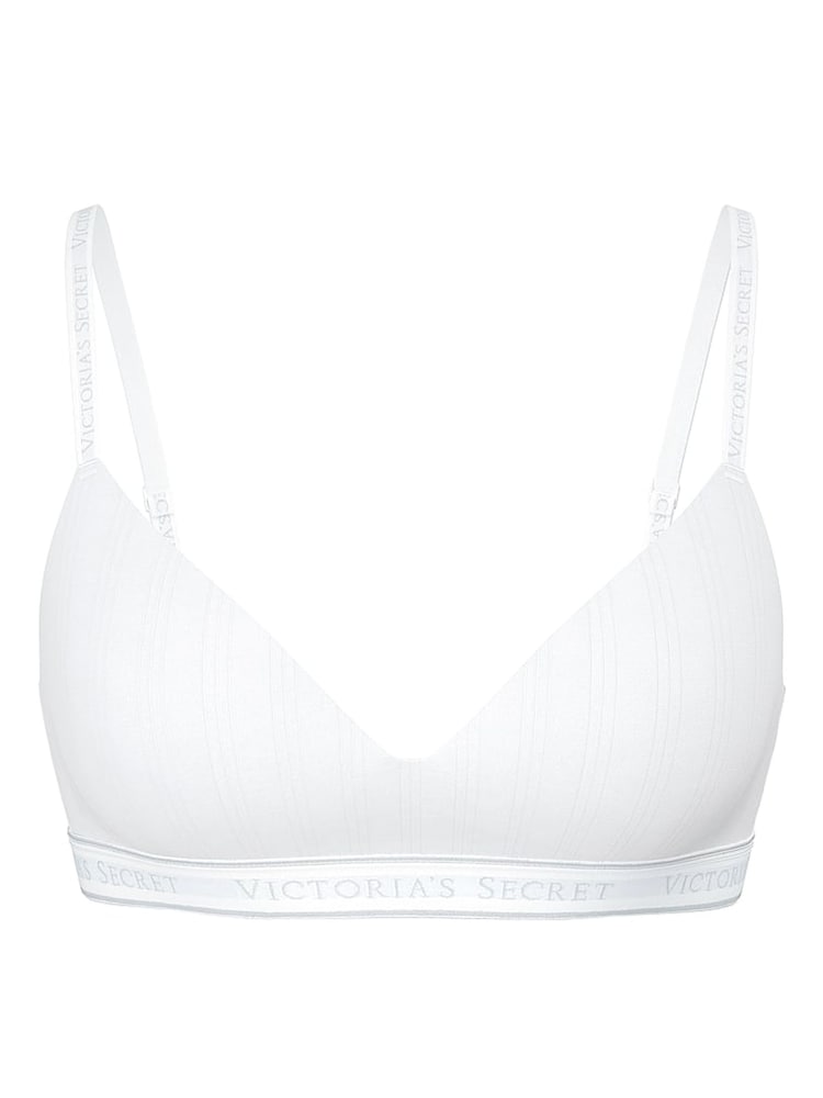 Victoria's Secret White Non Wired Lightly Lined Modal Bra - Image 3 of 3 Victoria's Secret White Non Wired Lightly Lined Modal Bra - Image 3 of 3
