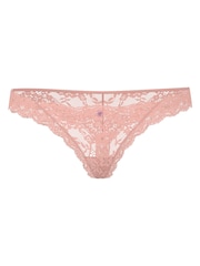 Victoria's Secret Royal Pink Thong Lace Knickers - Image 4 of 4