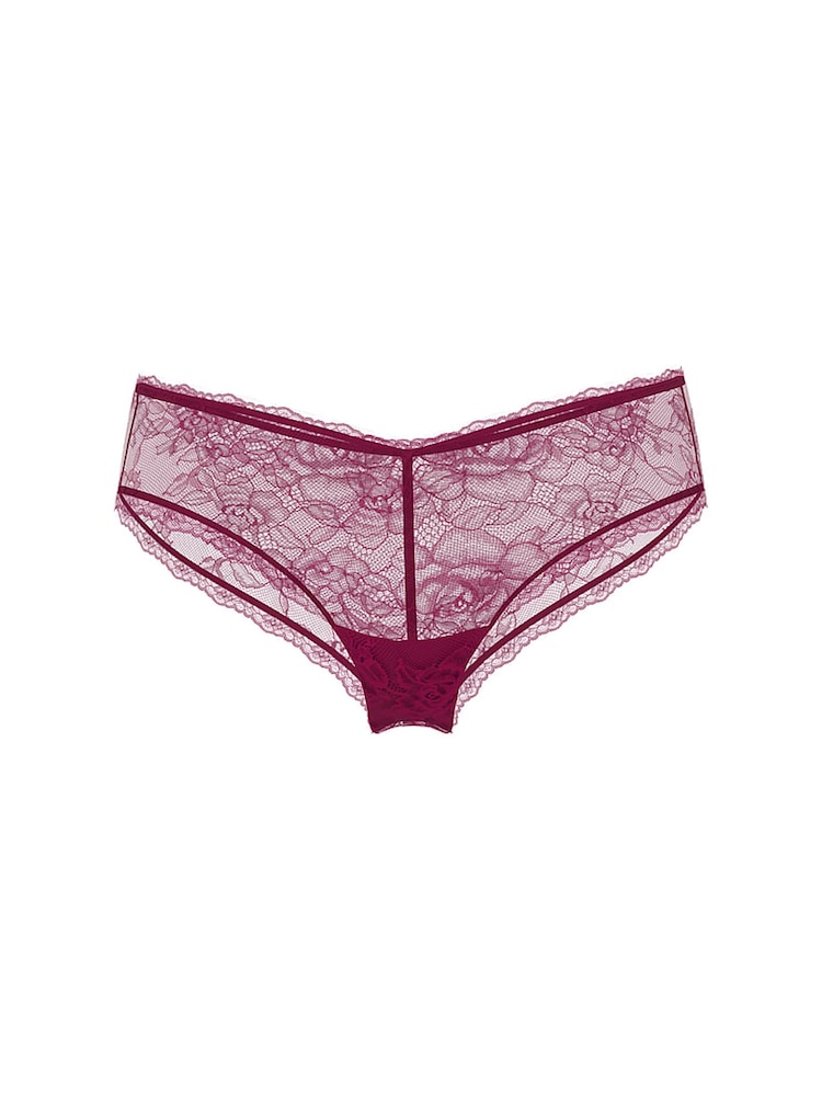 Victoria's Secret Fresh Jam Purple Cheeky Rose Lace Knickers - Image 3 of 3 Victoria's Secret Fresh Jam Purple Cheeky Rose Lace Knickers - Image 3 of 3