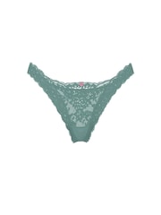 Victoria's Secret Arctic Green Brazilian Lace Knickers - Image 4 of 4