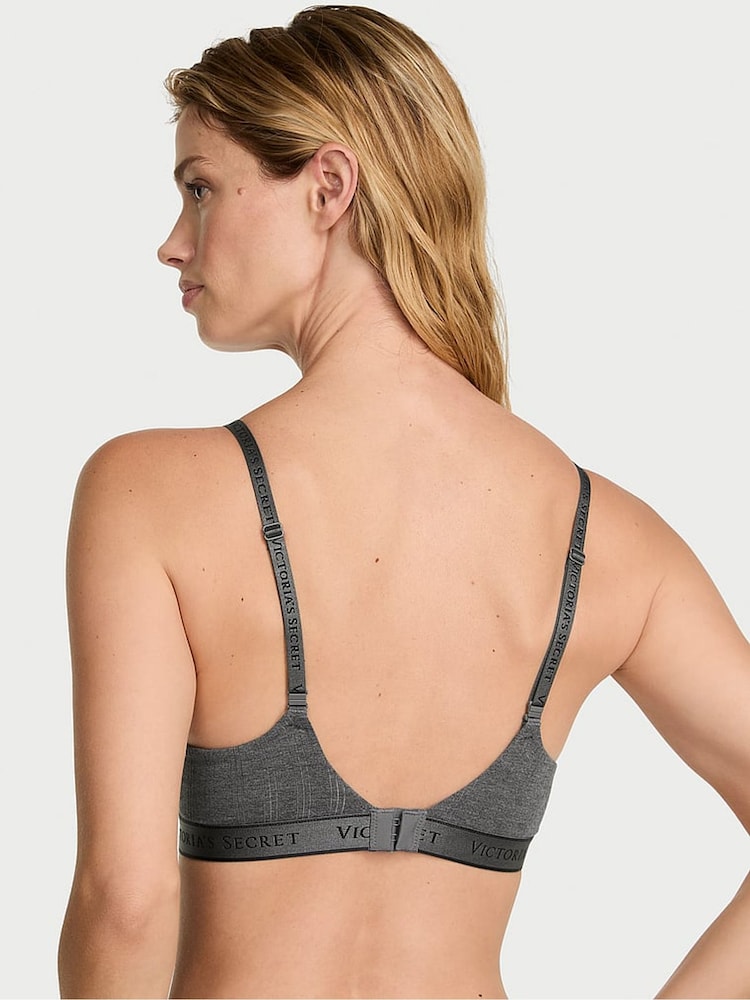 Victoria's Secret Heather Anthracite Grey Non Wired Lightly Lined Modal Bra - Image 2 of 3