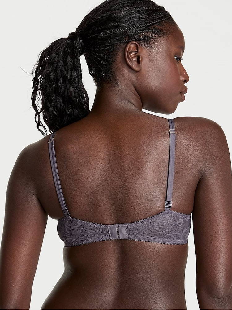 Victoria's Secret Tornado Grey Push Up Lace Bra - Image 2 of 3