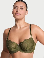 Victoria's Secret Green Chameleon Unlined Balcony Lace Bra - Image 1 of 3