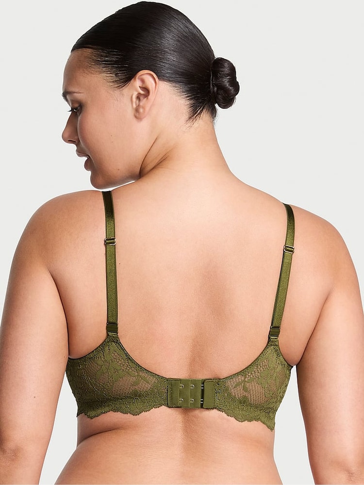Victoria's Secret Green Chameleon Unlined Balcony Lace Bra - Image 2 of 3