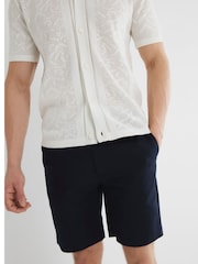 River Island Blue Belted Core Decal Chino Shorts - Image 3 of 6