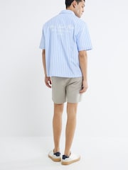 River Island Brown Unbelted Chino Shorts - Image 3 of 4
