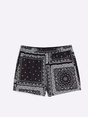 River Island Black Printed Bandana Swim Shorts - Image 5 of 6