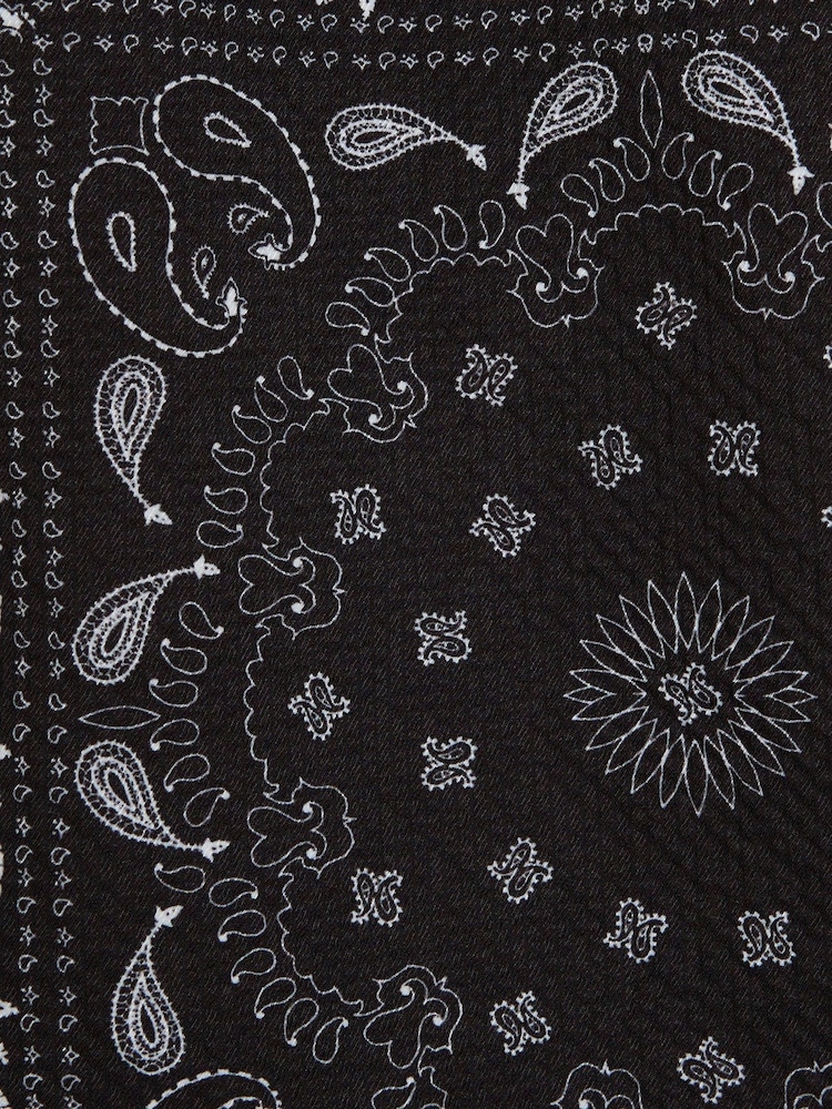 River Island Black Printed Bandana Swim Shorts - Image 6 of 6