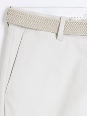 River Island Beige Belted Core Decal Chino Shorts - Image 6 of 6