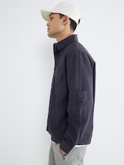 River Island Blue Regular Fit 100% Cotton Ripstop Shirt - Image 2 of 5
