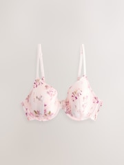 Plum Purple/Floral Print Full Cup A-E Smoothing Ultimate Comfort Bras 2 Pack - Image 6 of 9