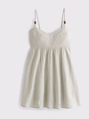 Vestido-saia babydoll com contas rosa Abercrombie & Fitch - Imagem 4 de 5