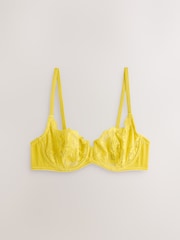 Cream/Lilac/Green Non Pad Balcony Lace Bras 3 Pack - Image 4 of 6