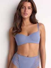 Blue/Cream Light Pad Non Wire Ultimate Comfort Bras 2 Pack - Image 1 of 5