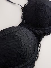Black Pad Non Wire Total Support Lace Bras - Image 2 of 3