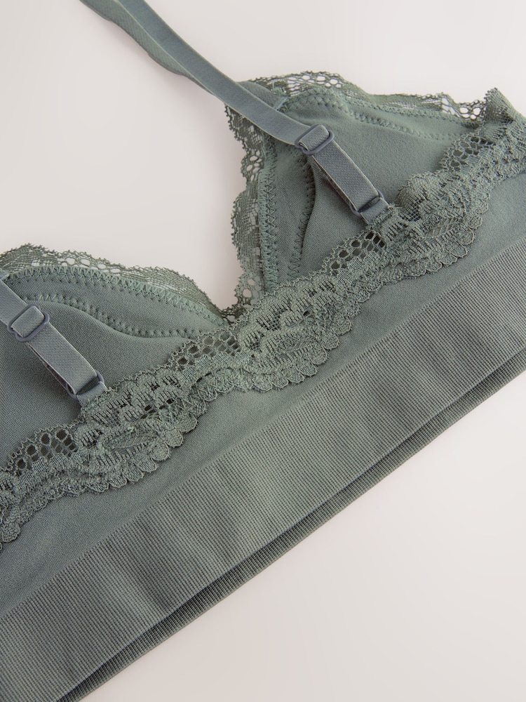 Kaki/Gri/Alb - Sutien fără cusături - Imaginea 11 din 11