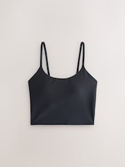 Black Active Longline Secret Support Sports Crop Bra - Image 5 of 7