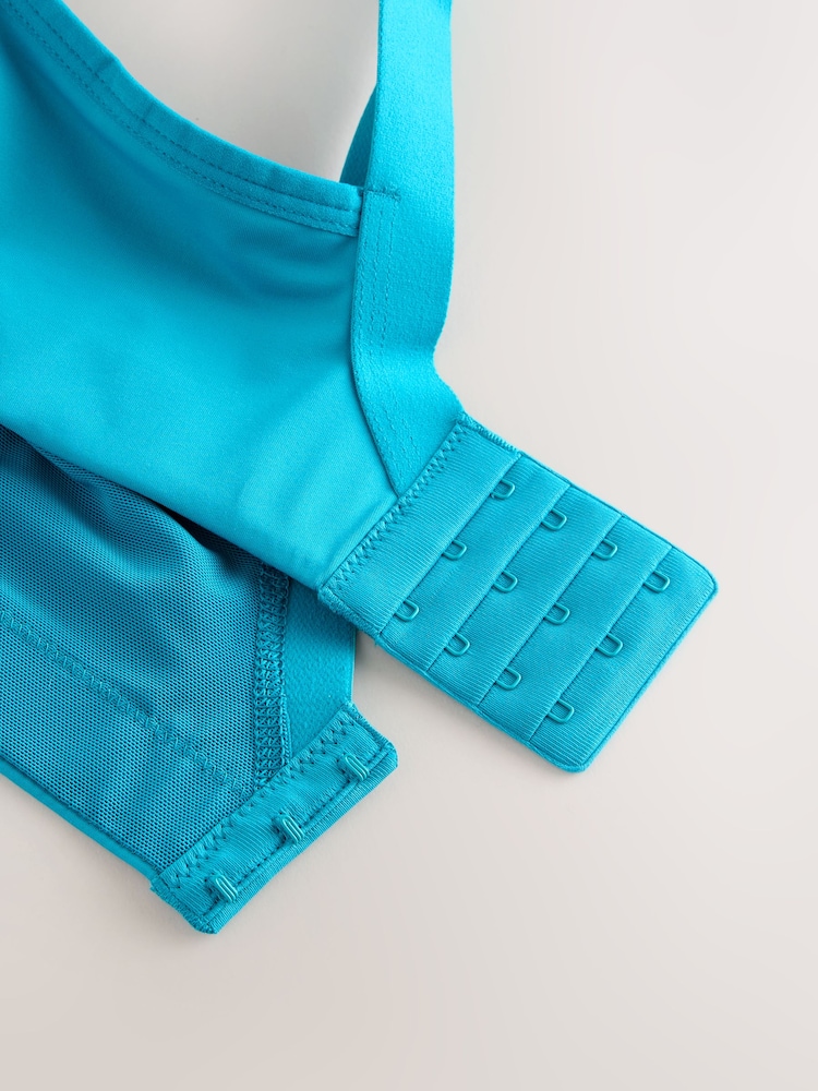 Teal Blue C-H Active Sports Antibounce Dry Tech Extra High Impact Bra - Image 3 of 3 Teal Blue C-H Active Sports Antibounce Dry Tech Extra High Impact Bra - Image 3 of 3