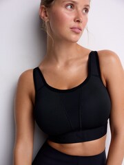 Black DD+ Ultimate Dry Tech Breathable Lightweight Pad High Impact Sports Bra - Image 1 of 10