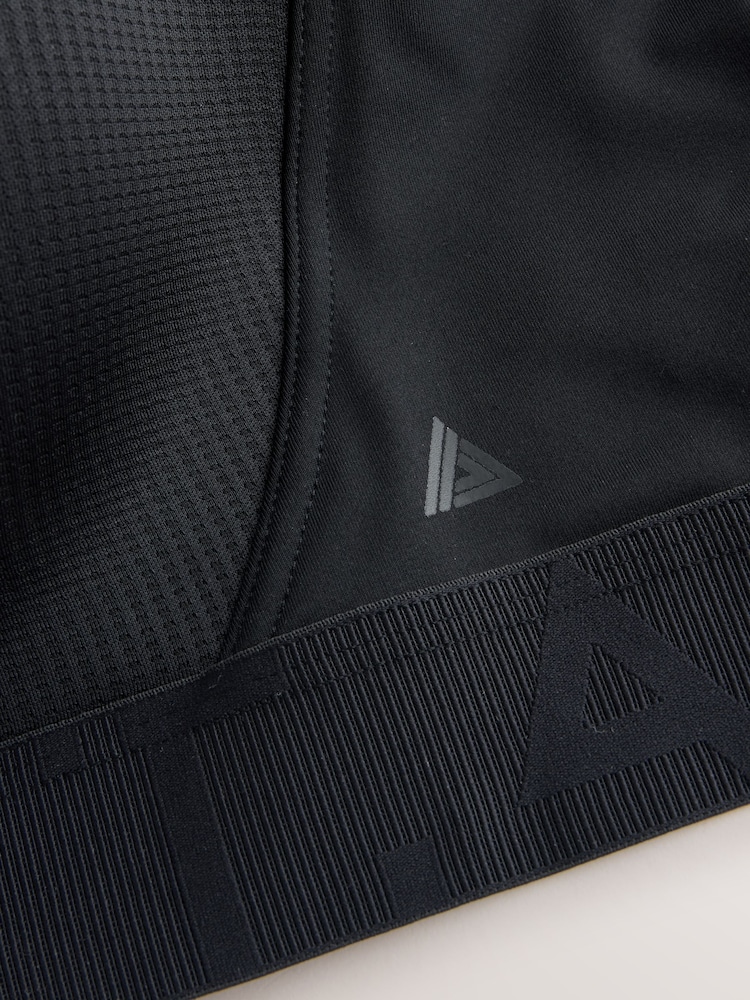 Black DD+ Ultimate Dry Tech Breathable Lightweight Pad High Impact Sports Bra - Image 10 of 10