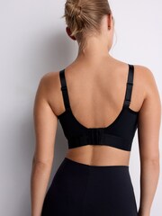 Black DD+ Ultimate Dry Tech Breathable Lightweight Pad High Impact Sports Bra - Image 2 of 10