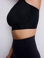 Black DD+ Ultimate Dry Tech Breathable Lightweight Pad High Impact Sports Bra - Image 5 of 10