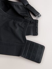 Black DD+ Ultimate Dry Tech Breathable Lightweight Pad High Impact Sports Bra - Image 8 of 10