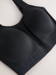 Black DD+ Ultimate Dry Tech Breathable Lightweight Pad High Impact Sports Bra - Image 9 of 10