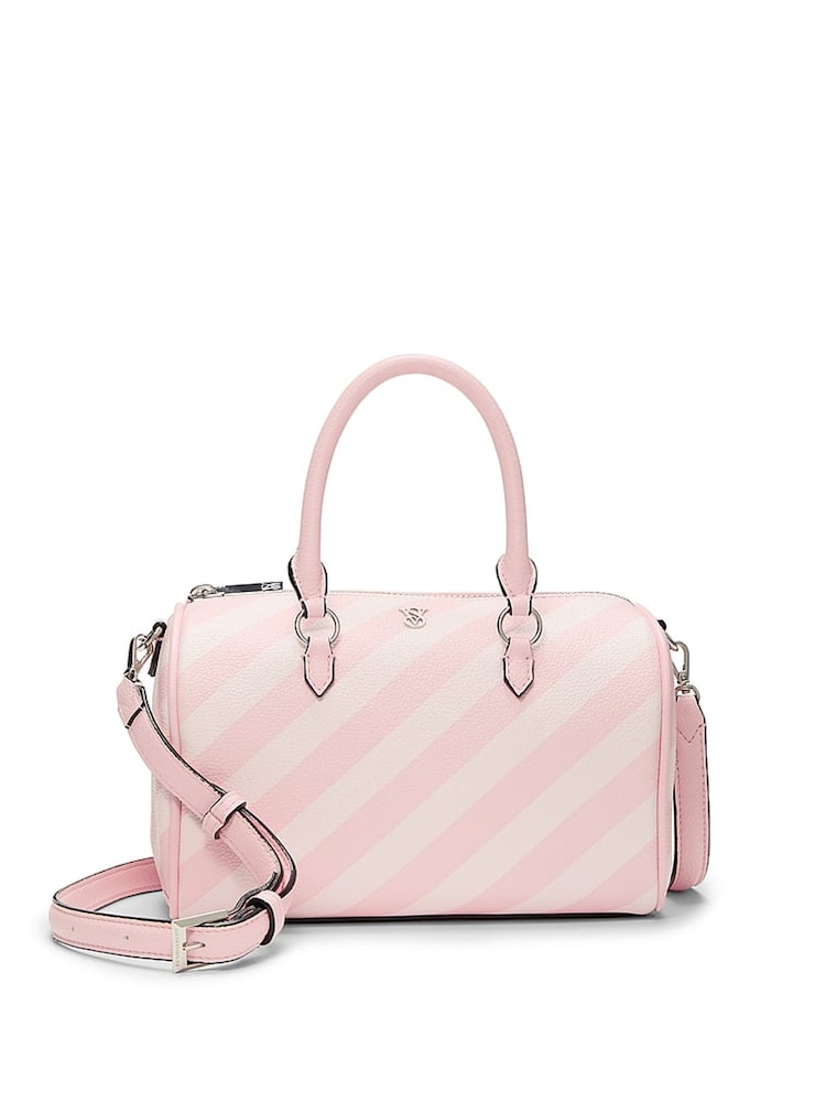 Victoria's Secret Heritage Stripe Pink Mini Crossbody Bag - Image 1 of 4