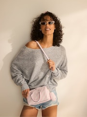 Victoria's Secret Heritage Stripe Pink Mini Crossbody Bag - Image 4 of 4