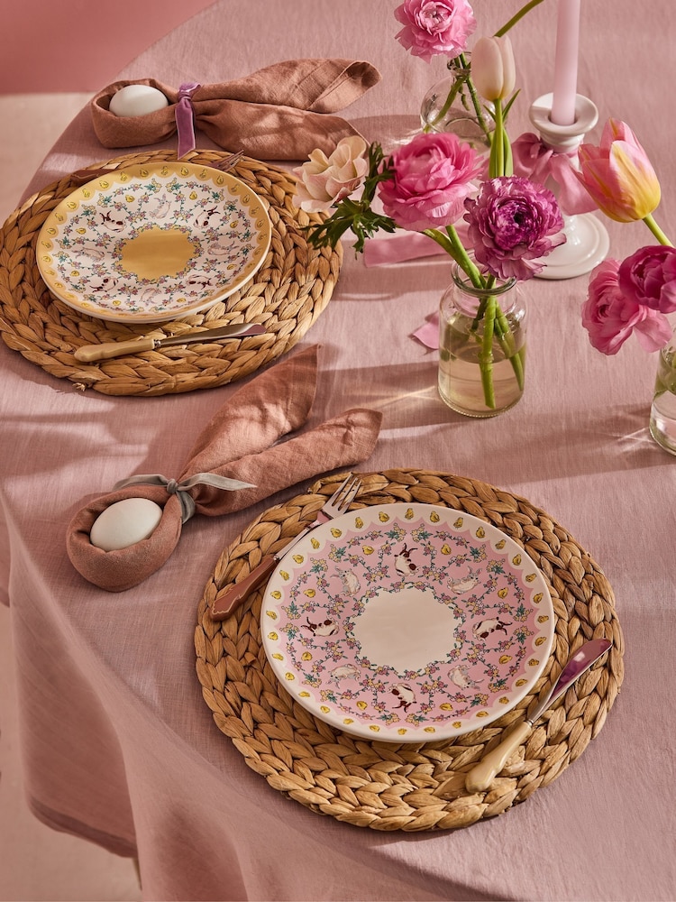 Cath Kidston Set of 2 Multi Bunny Plates - Image 1 of 5