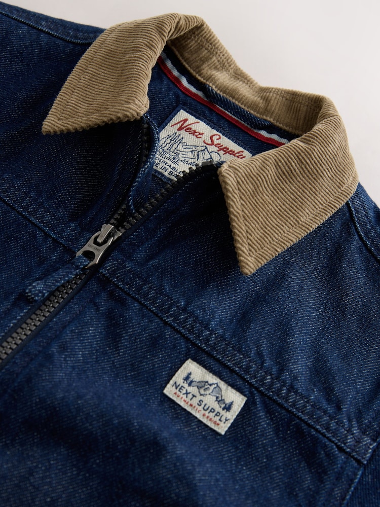 Denim Cord Collar Jacket (3mths-7yrs) - Image 8 of 8 Denim Cord Collar Jacket (3mths-7yrs) - Image 8 of 8