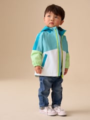 Green Colour Block Waterproof Cagoule (3mths-7yrs) - Image 5 of 12